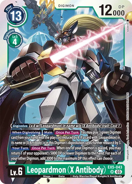 Leopardmon (X Antibody) (EX5-043) card