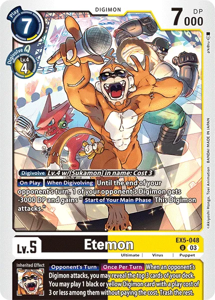 Etemon (EX5-048) card