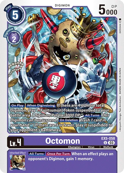 Octomon (EX5-058) card