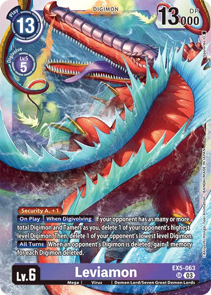 Leviamon (EX5-063) card