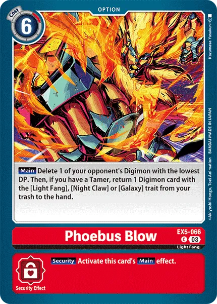 Phoebus Blow (EX5-066) card