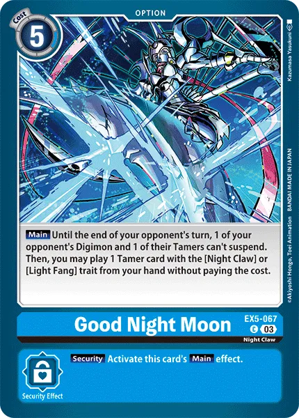 Good Night Moon (EX5-067) card