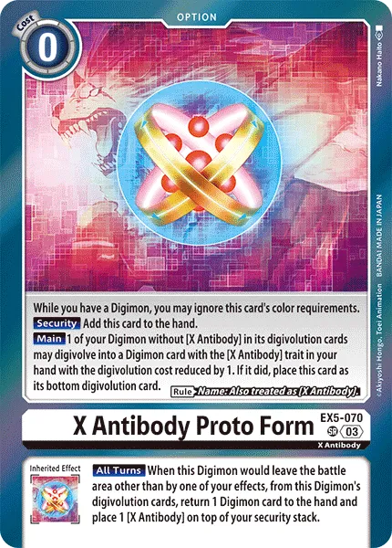 X Antibody Proto Form (EX5-070) card