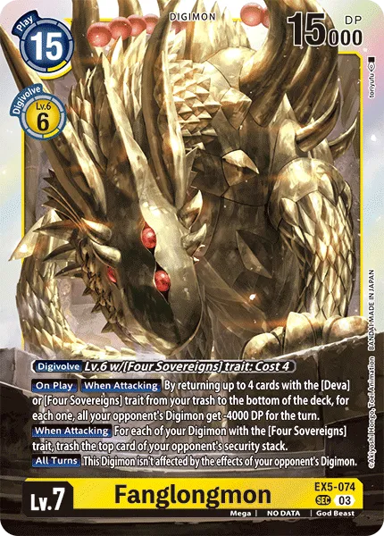 Fanglongmon (EX5-074) card