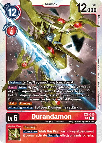 Durandamon (EX6-010) card