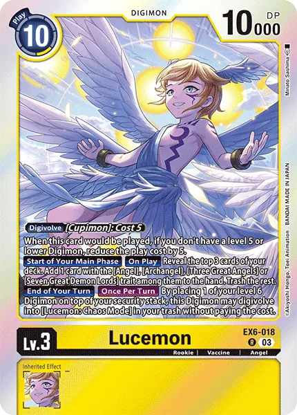 Lucemon (EX6-018) card
