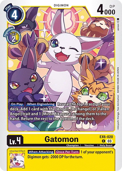 Gatomon (EX6-020) card