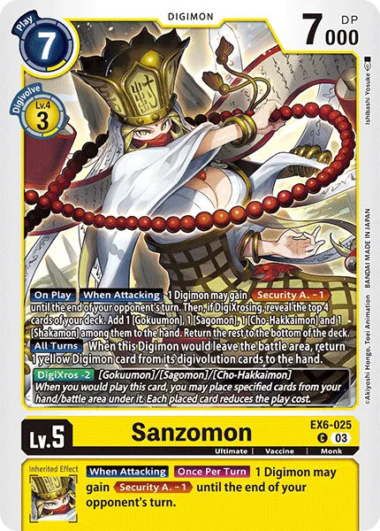 Sanzomon (EX6-025) card