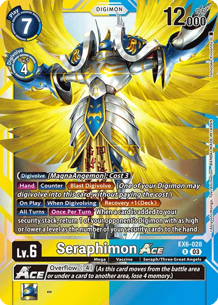 Seraphimon (EX6-028) card