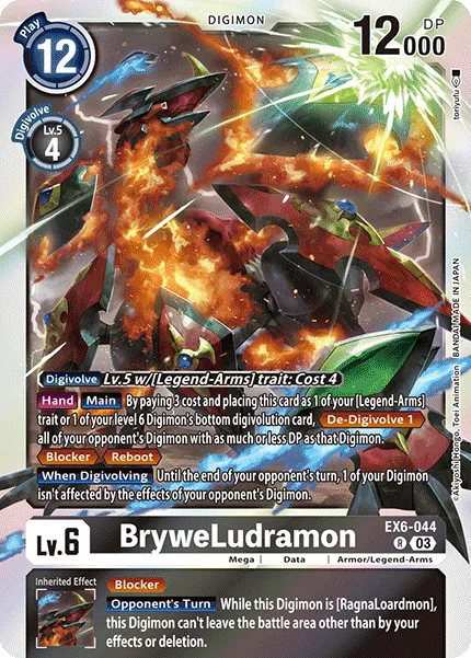 BryweLudramon (EX6-044) card