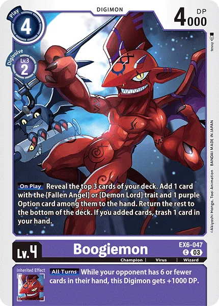Boogiemon (EX6-047) card