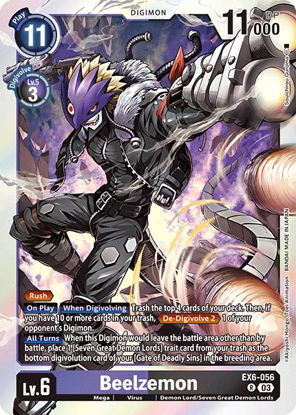 Beelzemon (EX6-056) card
