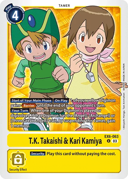 T.K. Takaishi & Kari Kamiya (EX6-063) card