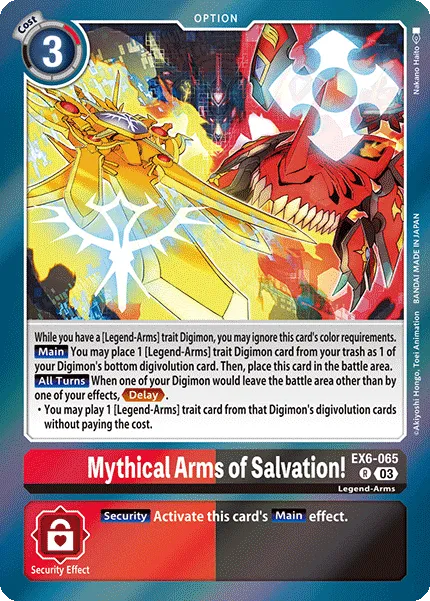 Mythical Arms of Salvation! (EX6-065) card