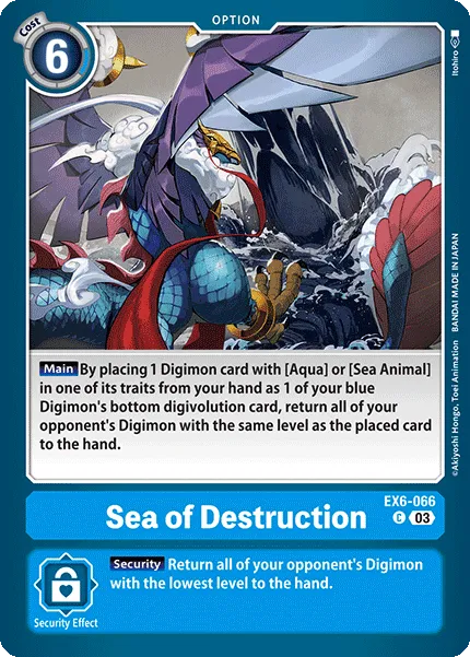 Sea of Destruction (EX6-066) card