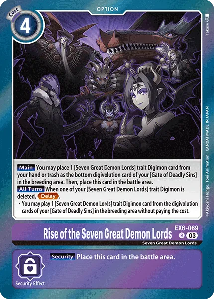 Rise of the Seven Great Demon Lords (EX6-069) card