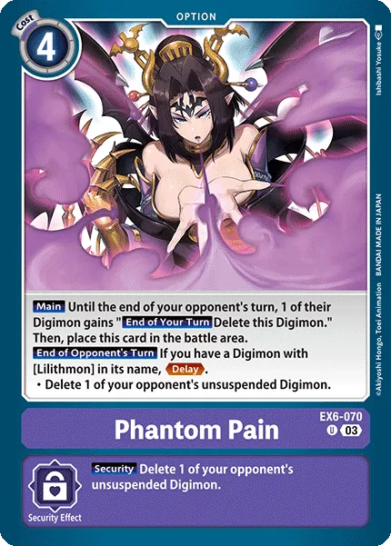 Phantom Pain (EX6-070) card