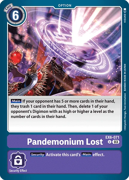 Pandemonium Lost (EX6-071) card