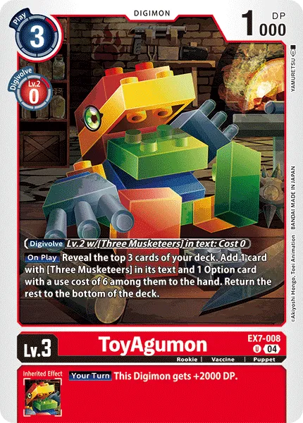 ToyAgumon (EX7-008) card