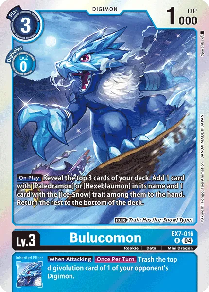 Bulucomon (EX7-016) card