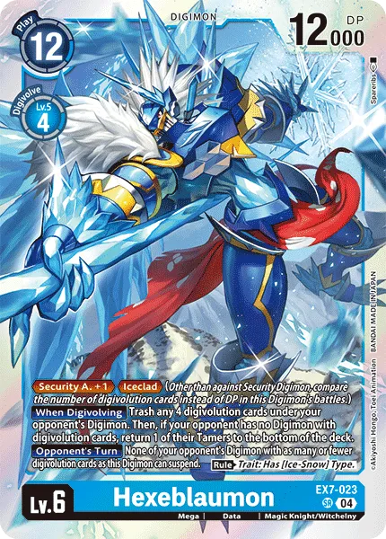 Hexeblaumon (EX7-023) card