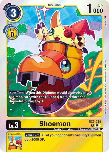 Shoemon (EX7-024) card