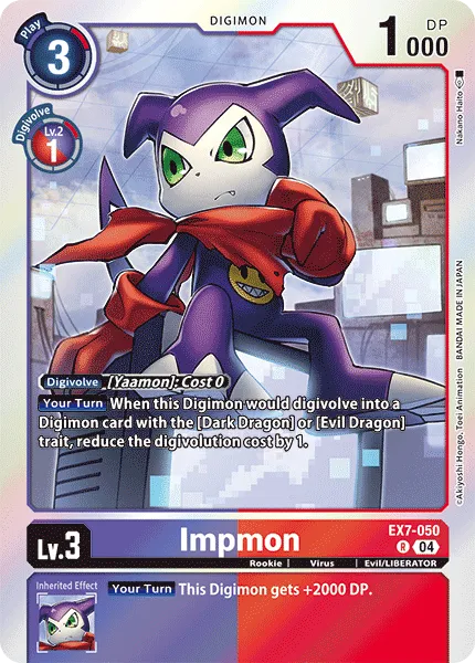 Impmon (EX7-050) card
