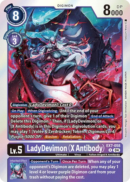 LadyDevimon (X Antibody) (EX7-058) card