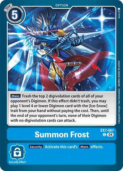Summon Frost (EX7-067) card