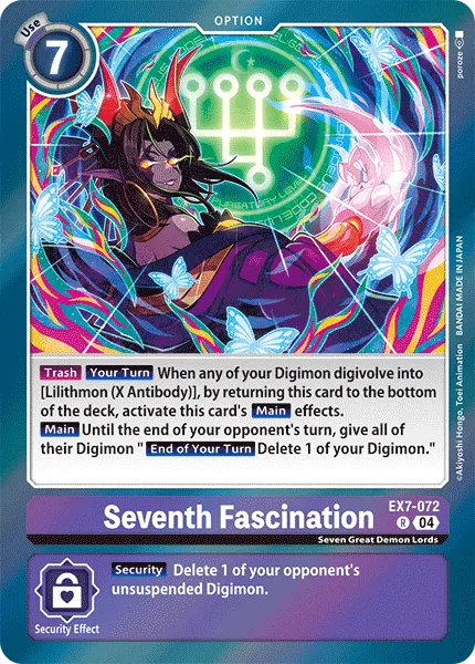 Seventh Fascination (EX7-072) card