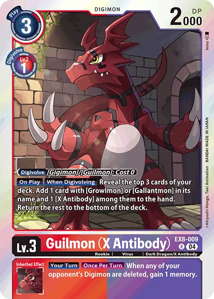 Guilmon (X Antibody) (EX8-009) card