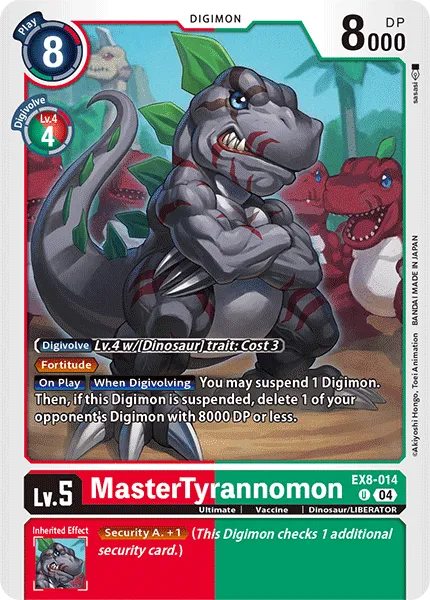 MasterTyrannomon (EX8-014) card