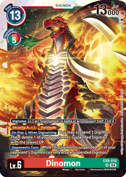 Dinomon (EX8-016) card