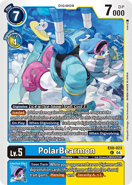 PolarBearmon (EX8-023) card