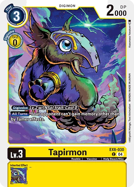 Tapirmon (EX8-030) card