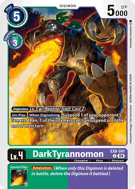 DarkTyrannomon (EX8-041) card