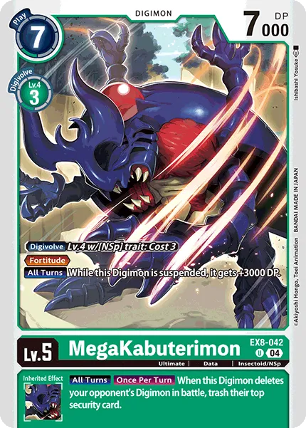 MegaKabuterimon (EX8-042) card