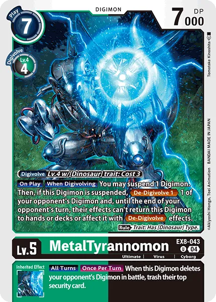 MetalTyrannomon (EX8-043) card