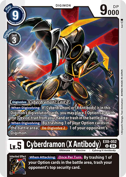 Cyberdramon (X Antibody) (EX8-052) card