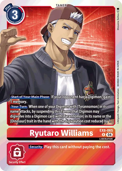 Ryutaro Williams (EX8-065) card