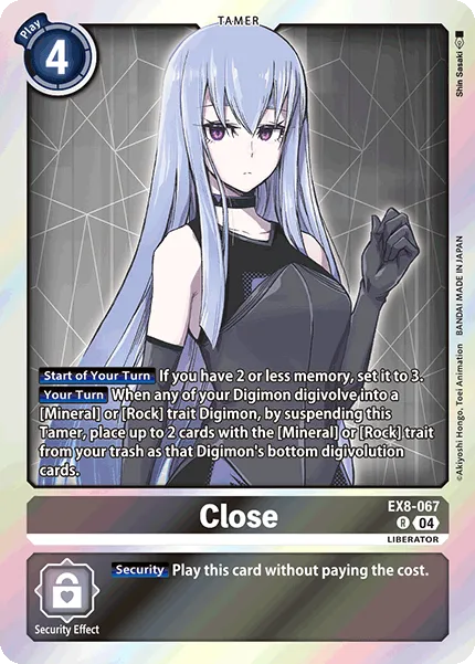 Close (EX8-067) card