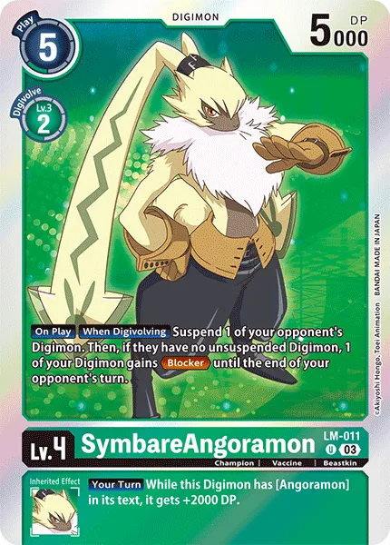 SymbareAngoramon (LM-011) card
