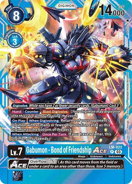 Gabumon - Bond of Friendship (LM-022) card