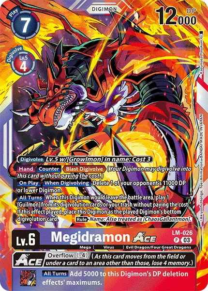 Megidramon (LM-026) card