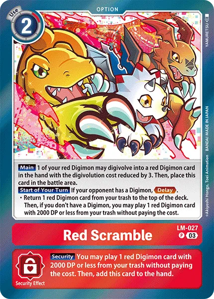 Red Scramble (LM-027) card