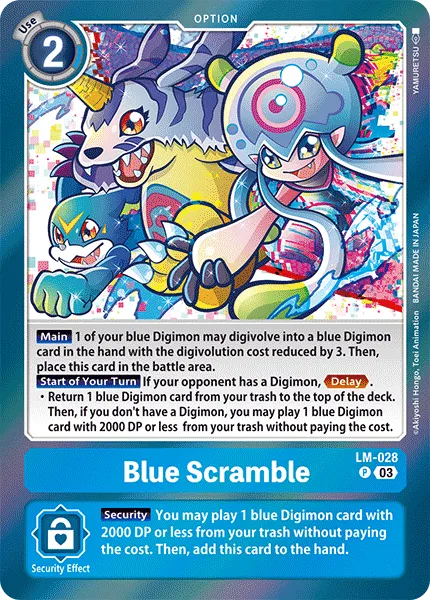 Blue Scramble (LM-028) card