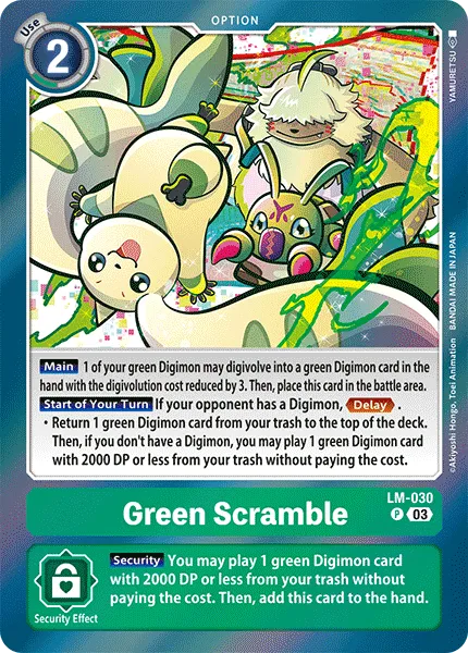 Green Scramble (LM-030) card