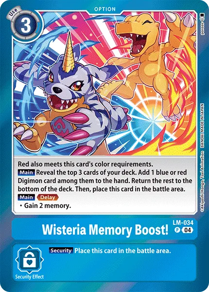 Wisteria Memory Boost! (LM-034) card