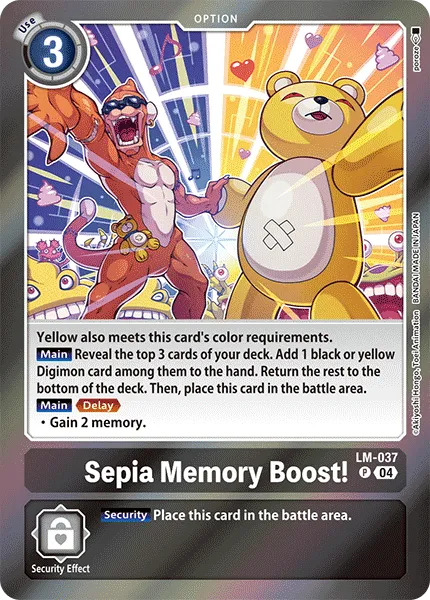 Sepia Memory Boost! (LM-037) card