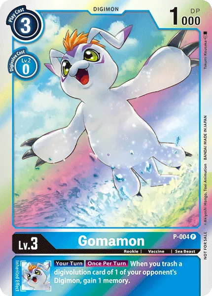 Gomamon (P-004) card